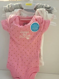 Preemie Girl Child Of Mine Set Of 3 Onsies Daddy's Little Princess... - Picture 1 of 5
