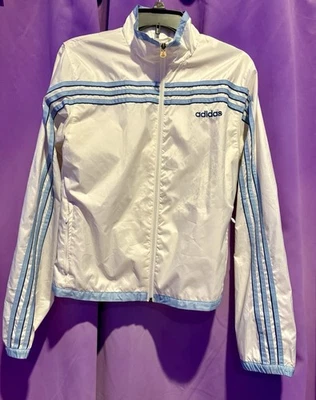 Adidas Vintage Jacket. 2 Layers, Waterproof Zippered Pockets Bought  In Germany - Image 1 of 4