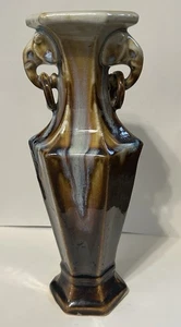 Vintage Song Dynasty Jun Kiln Porcelain Pottery Fambe Elephant Ear Vase 10" - Picture 1 of 10