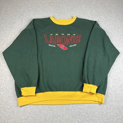 Sudadera De Colección Años 90 Terry Labonte Hombres 2XL Bordada NASCARHendricks Persecución Verde Foto 1 de 4
