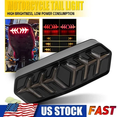 Luz trasera de freno LED para motocicleta señales de giro integradas para Honda MSX GROM125 EE. UU. Foto 1 de 4