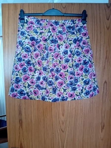 ATMOSPHERE LADIES BEAUTIFUL MULTICOLOURED FLORAL A LINE SHORT SKIRT 14 BNWT - Picture 1 of 11