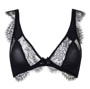 Details about   Agent Provocateur Women's New Lace Printed Bra Black Size UK 34A 