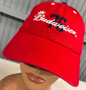 Budweiser 76 Beer Anhueser Busch Adjustable Baseball Cap Hat - Picture 1 of 5