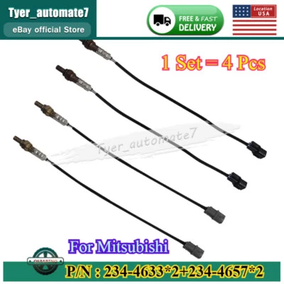 For 1995-2006 Mitsubishi Montero Montero Sport 3.5L 4PCS Oxygen Sensor 234-4633 - Image 1 of 4
