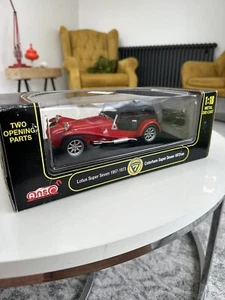 Anson 1/18 Scale Diecast Lotus Super Seven 1957-73 Caterham Rare Red Model Car - Picture 1 of 15