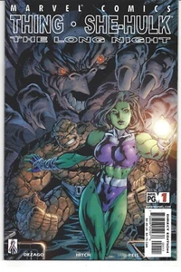 Thing and She-Hulk The Long Night Bryan Hitch Cover - Picture 1 of 1