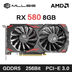 MLLSE AMD RX 580 8GB 2048SP Gaming Grafikkarte GDDR5 256Bit PCI-E 3.0 ×16 8Pin - Bild 1 von 26