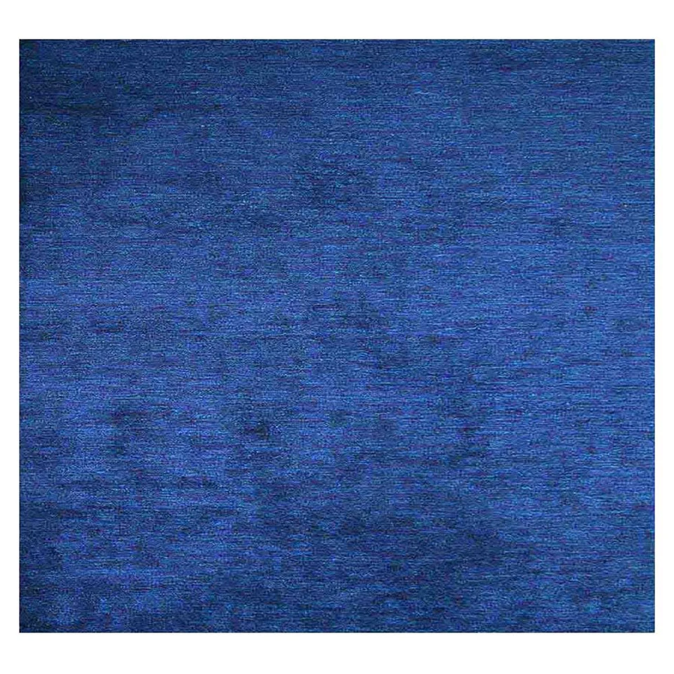 Eco-Friendy Hand Knotted Loom Silk Mix Area Rug Solid Dark Blue BBH Homes BBLSM1 - Image 1 of 1