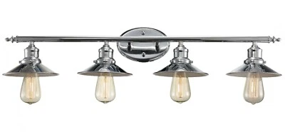 Trans Globe Imports 20514 PC Four Light Vanity Bar Polished Crome - Image 1 of 4