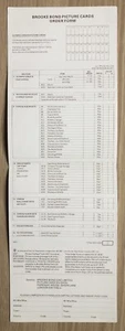 A Brooke Bond Tea Card Order Form No Staple Holes Olympic Greats - Picture 1 of 4