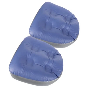 2 Pcs Inflatable Bathtub Cushion Portable Seat Shower Pad Air Ergonomic - Picture 1 of 12