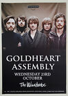 GOLDHEART ASSEMBLY Gig Band Promo POSTER UK 2013 Long Distance Sound Effects