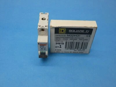 Square D Merlin Gerin MG24431 Circuit Breaker 1 Pole 8 Amp 480Y/277V New - Image 1 of 4