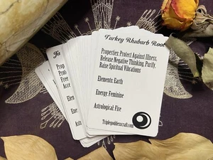 Set 2, Juego de Propiedades e Ingredientes de Cartas de Hierbas, 49 Cartas, Brujería, Pagano - Imagen 1 de 7