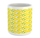 Ambesonne Food Theme Ceramic Coffee Mug Cup for Water Tea Drinks, 11 oz