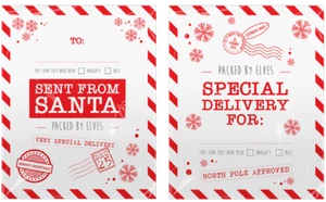 2 PACK JUMBO SANTA SACKS STOCKING EXTRA LARGE GIFT BAG RE USABLE PRESENT WRAP - Picture 1 of 3
