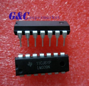 100PCS IC LM339 LM339N DIP LOW POWER Quad Voltage Comparator NEW LM1 L3US - Picture 1 of 1