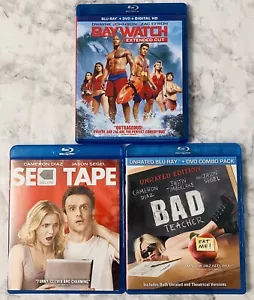 Blu-ray Comedy Lot: Baywatch, Sex Tape, Bad Teacher — Neuwertig, KOSTENLOSER BODENVERSAND - Bild 1 von 20