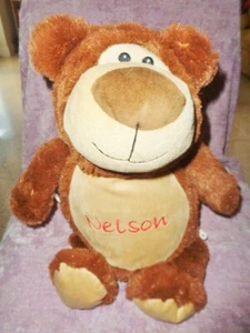 Bear NELSON Cubbies 2015 Brown Tan Stuffed Plush toy removable stuffing storage - Picture 1 of 6