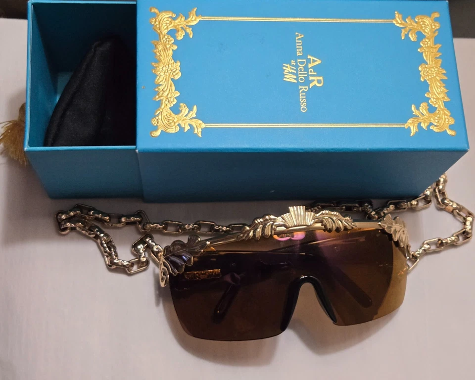 Anna Dello Russo x H&M Strapped Sunglasses with Case - Image 1 of 4