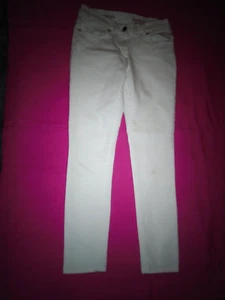 Girls Size 12 Crewcuts Jeans White Skinny Fit Runaround - Picture 1 of 6