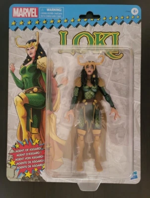 Marvel Legends Comics Retro Lady Loki Agent of Asgard Hasbro 80th Anniv. Figure - Image 1 of 4