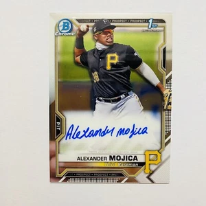 2021 Bowman Chrome Alexander Mojica 1st Auto #CPA-AM Pirates - Picture 1 of 3