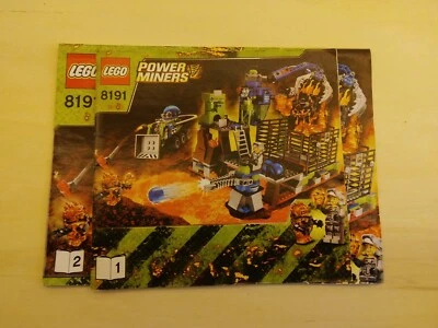 Lego Power Miners Instruction Manual 8191 - Image 1 of 2