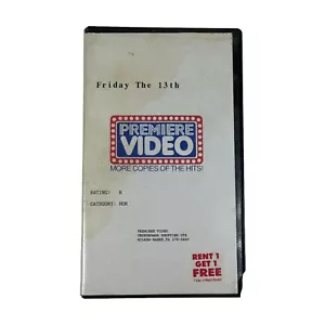 Friday the 13th (1980) VHS Horror Slasher Premiere Video Ex-Rental Clamshell - Picture 1 of 6