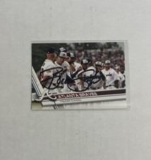 Brian Snitker Autograph Signed 2017 Topps Baseball Card Atlanta Braves MLB