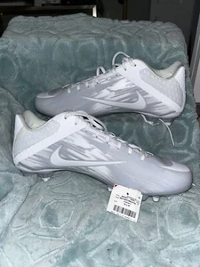 Nike Vapor Speed 2 Lacrosse Cleats -White/Grey Size 15 - Picture 1 of 13