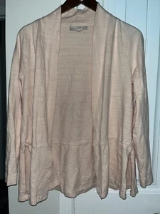 Ann Taylor Loft Peach Colored Open Front Cardigan Medium - Picture 1 of 6
