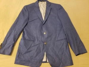 Mens Brooks Brothers Wool Sports Jacket Blazer 40R Blue - Picture 1 of 12