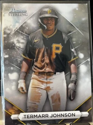 Termarr Johnson 2023 Bowman Sterling Prospects #BSP-73 Pittsburgh Pirates 2B - Image 1 of 2
