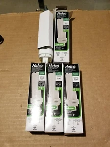 4 NEW - Halco T4 Double Tube 4-Pin Light Bulb (2700K) - 13 Watt - Picture 1 of 4