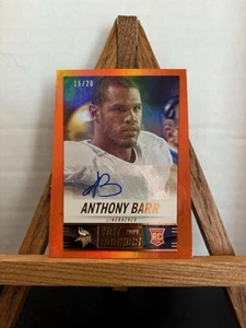 Anthony Barr 2014 Panini Score Auto #’d Minnesota Vikings Orange Hot Rookies RC - Picture 1 of 3