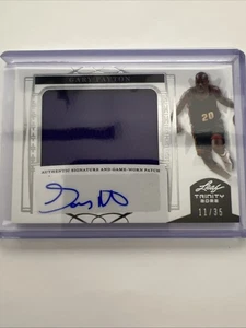 2022 Leaf Trinity - Patch Autographs Gary Payton #PA-GP1 #11/35 - Picture 1 of 2