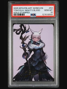Y'shtola, Night's Blessed Art Card Gold Stamped Signature PSA 10 Gem Mint - Bild 1 von 1