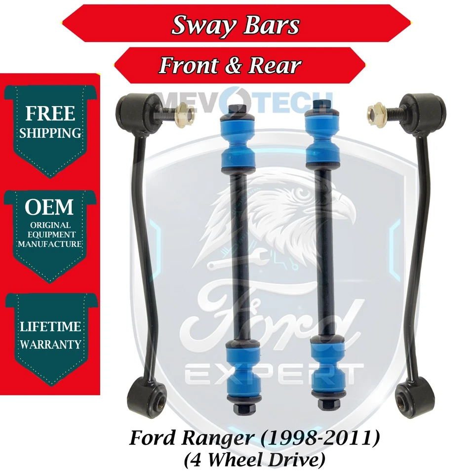 Nuevas barras estabilizadoras delanteras y traseras originales para Ford Ranger 1998-2011 4x4 garantía de por vida Foto 1 de 4