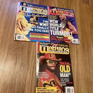 Pro Wrestling Illustrated 1996 Miscellaneous Issues Feb, April & May Hulk Savage - Picture 1 of 24