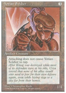 YOTIAN SOLDIER x4 mtg VLP-NM 4th Edition 4 Common - Picture 1 of 1