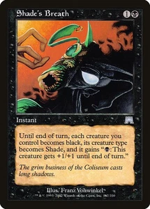 (3x) SHADE'S BREATH - Onslaught – MTG Magic the Gathering Card - Uncommon - Picture 1 of 5