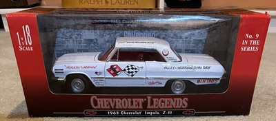1/18 Welly Chevrolet Legends Chevy 1963 Impala Z-11  Don Nicholson IOB Diecast - Image 1 of 4