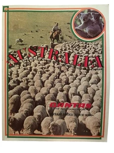 Publicación de Australia y Qantas Airlines con anuncios de 73 tours de colección 1979-1980 - Imagen 1 de 12