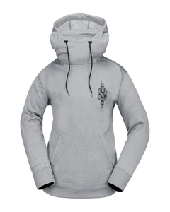 Volcom Riding Hydro Pullover Women's Sweatshirt, Heather Grey, Small - Picture 1 of 5