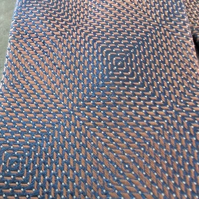 Corbata de seda a rayas discretas tejido texturizado jacquard Stafford 58" Foto 1 de 4