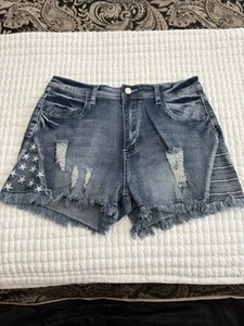 Unbranded High Rise Jean Shorts, Large, New - Picture 1 of 5