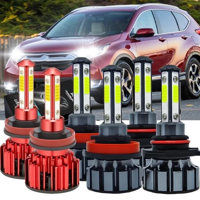 6 Combo 9005+H11+H11 LED Headlight Kit Fog light Bulbs High Low Beam 6K White Foto 1 de 4
