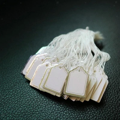 500 Price Tags Writable Tag Jewelry Clothing Gift Message - Image 1 of 4